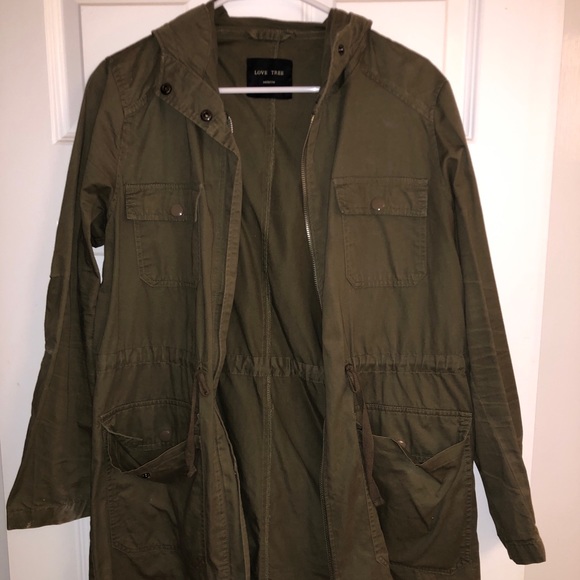 Green long coat - Picture 1 of 3